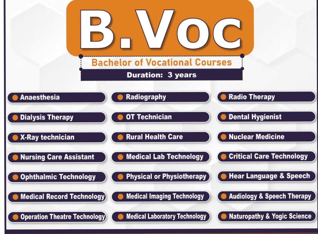 B.VOC COURSES